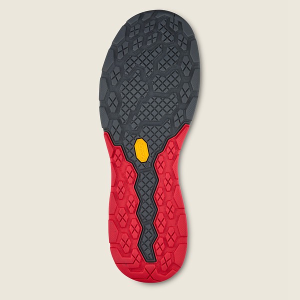 Red Wing Work Shoes Black/Red - Red Wing Mens Cooltech™ Athletics - Safety Toe - NLGSD-9652